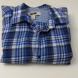 Joseph Abboud 100% Linen Button Up Shirt Size XL